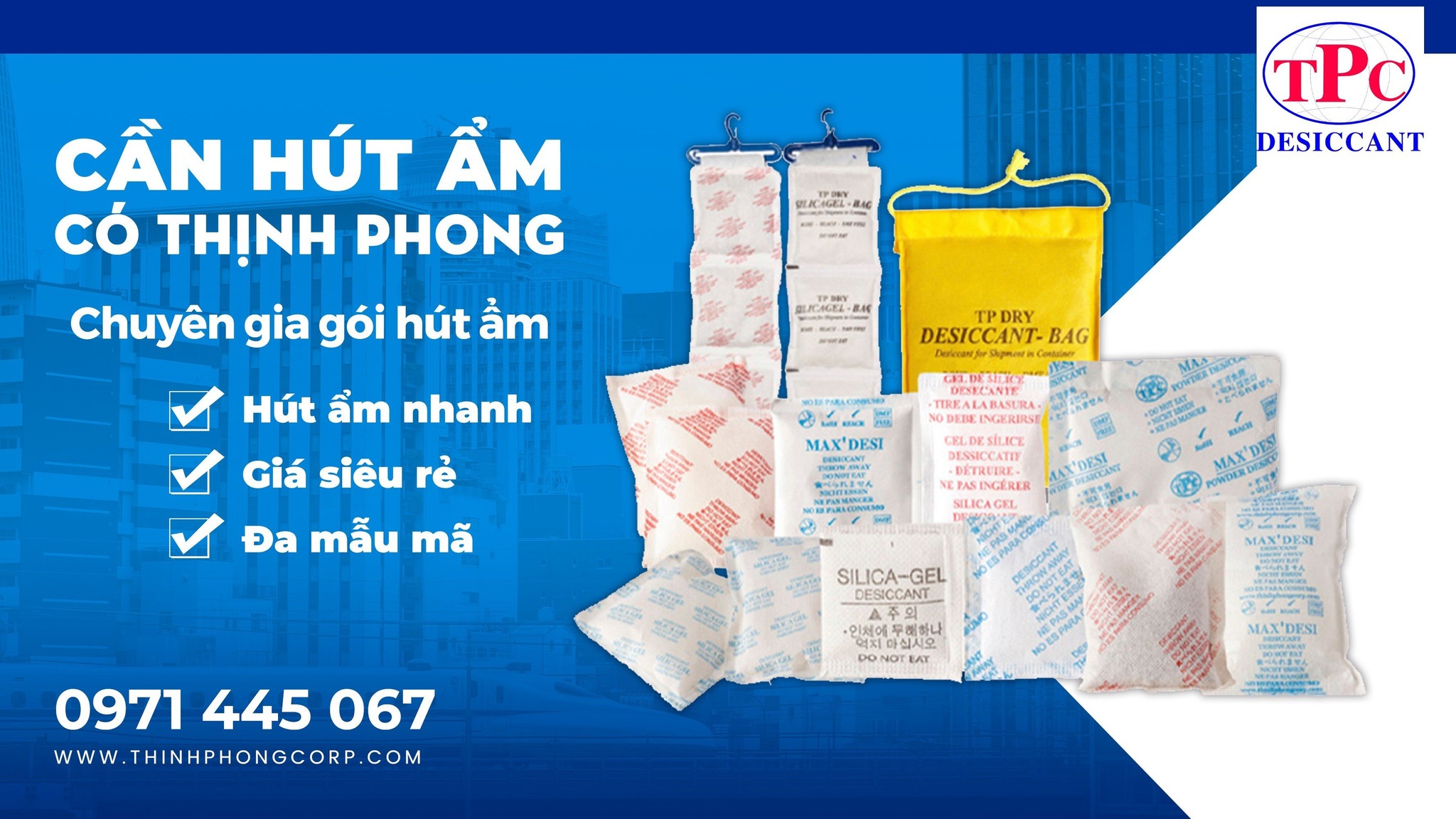 Vì sao nên mua Gói hút ẩm điện tử tại Thịnh Phong Corp