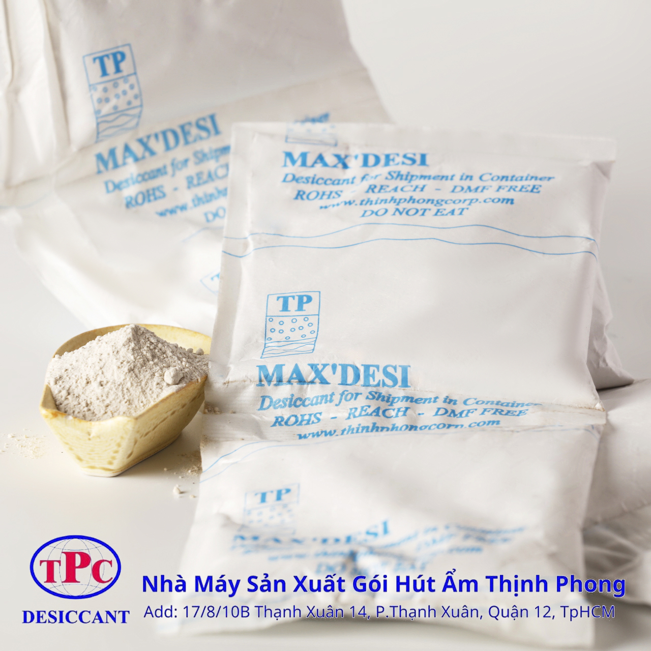 Dây Bột Hút Ẩm Max Desi 1Kg/10 túi 3 Dây Bột Hút Ẩm Max Desi 1Kg/10 túi - Ảnh 3