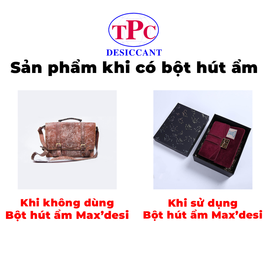 Dây Bột Hút Ẩm Max Desi 1kg/4 túi - vải xanh 8 Công dụng của Bột hút ẩm Maxdesi
