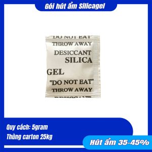 Gói hút ẩm Silicagel 5gram giấy đen