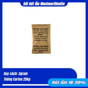 Gói hút ẩm Montmorillonite 2gram - 3gram