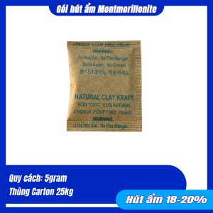 Gói hút ẩm Montmorillonite 5gram - 10gram