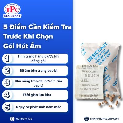 Phân biệt gói hút ẩm và chất chống mốc trong bảo quản hàng hóa 1 5 điểm cần kiểm tra trước khi chọn gói hút ẩm