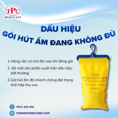 Dùng quá ít gói hút ẩm có đủ để bảo vệ hàng hóa không? 2 Dấu hiệu gói hút ẩm đang không đủ