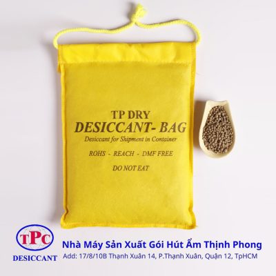 Gói hút ẩm nóng lên có ảnh hưởng đến chất lượng hàng hóa không? 3 Gói hút ẩm Clay dây treo vải
