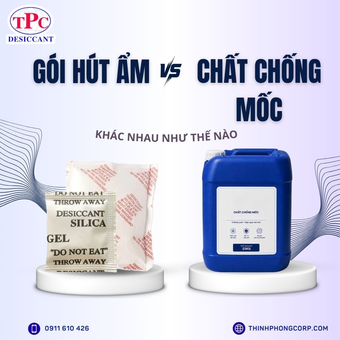 Gói hút ẩm và chất chống mốc khác nhau như thế nào