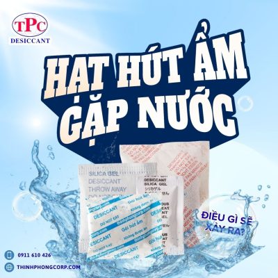 Điều gì xảy ra khi hạt hút ẩm gặp nước? 5 Hạt hút ẩm gặp nước