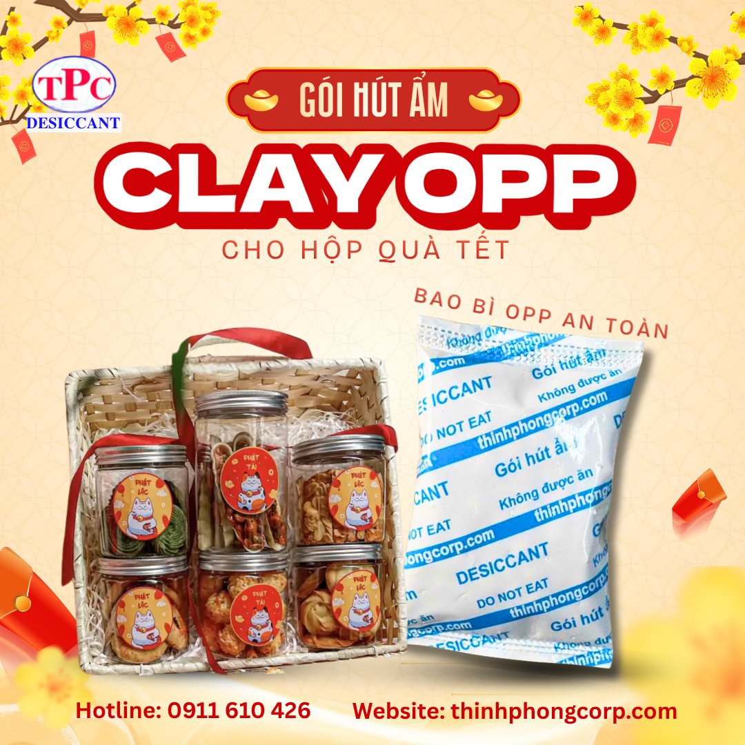 Clay OPP cho hộp quà Tết điểm khác biệt nằm ở bao bì