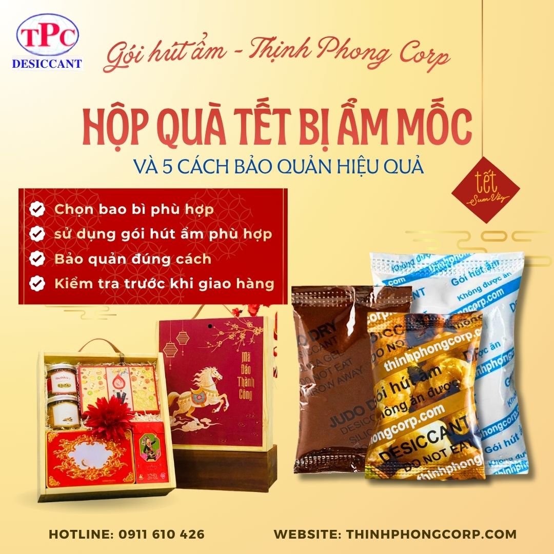 Hộp quà Tết bị ẩm mốc và 5 cách bảo quản hiệu quả